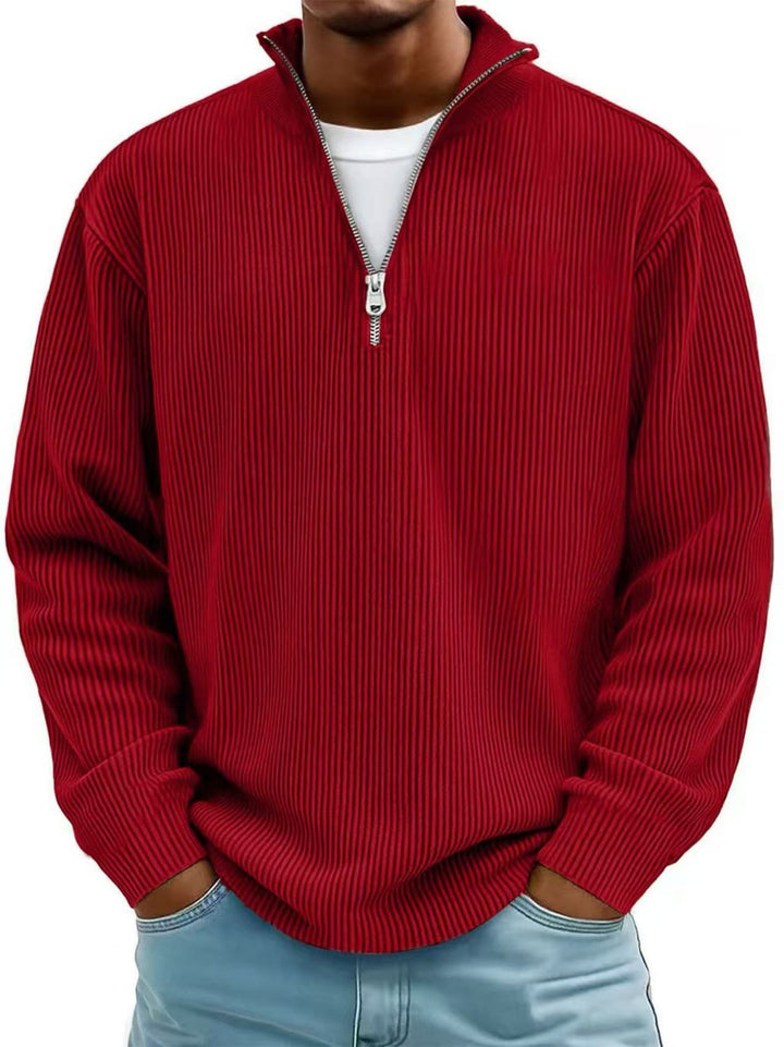 Leo™ – Aukšto kaklo megztinis su užtrauktuku