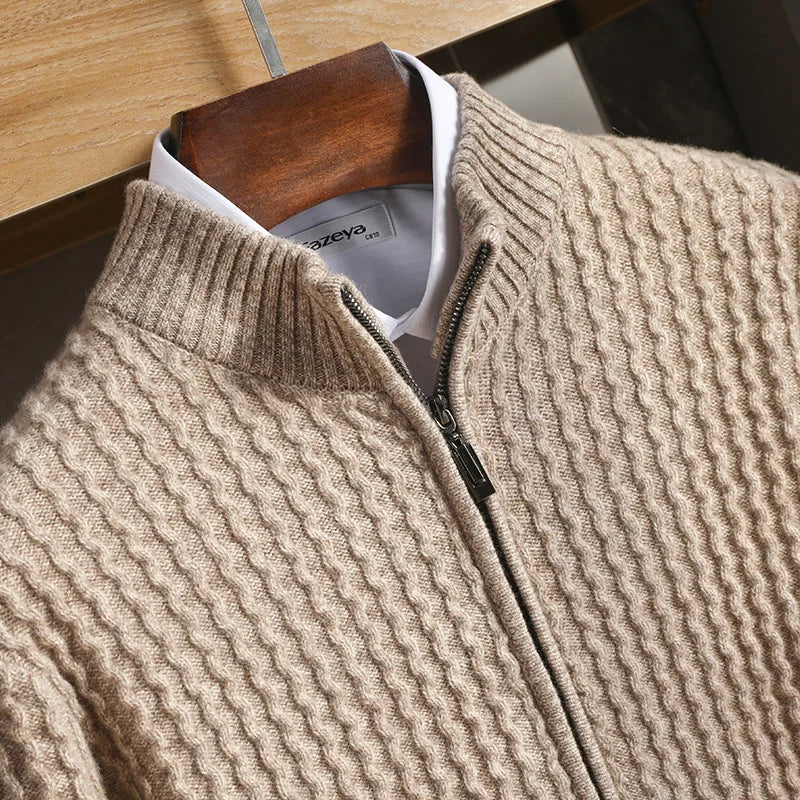 Belmont™ – Merino vilnos užtrauktukas megztinis