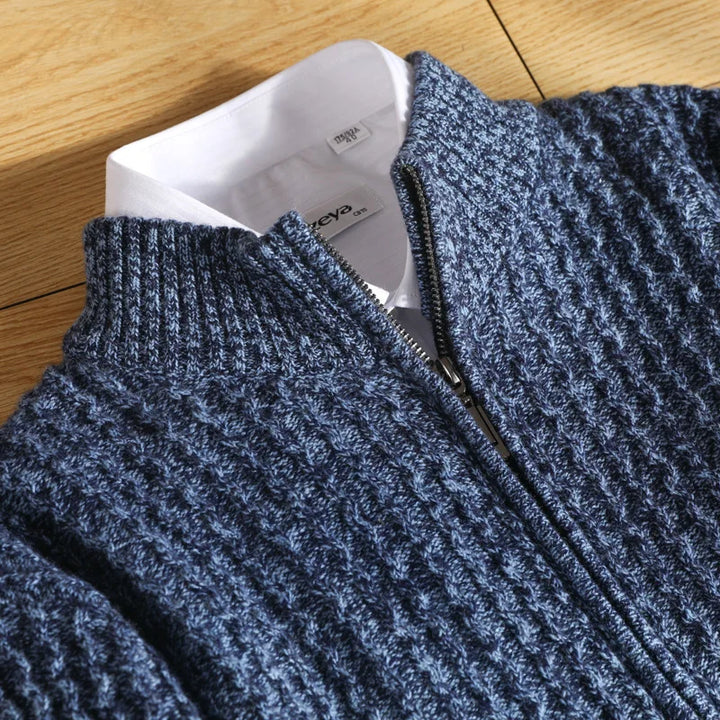 Belmont™ – Merino vilnos užtrauktukas megztinis
