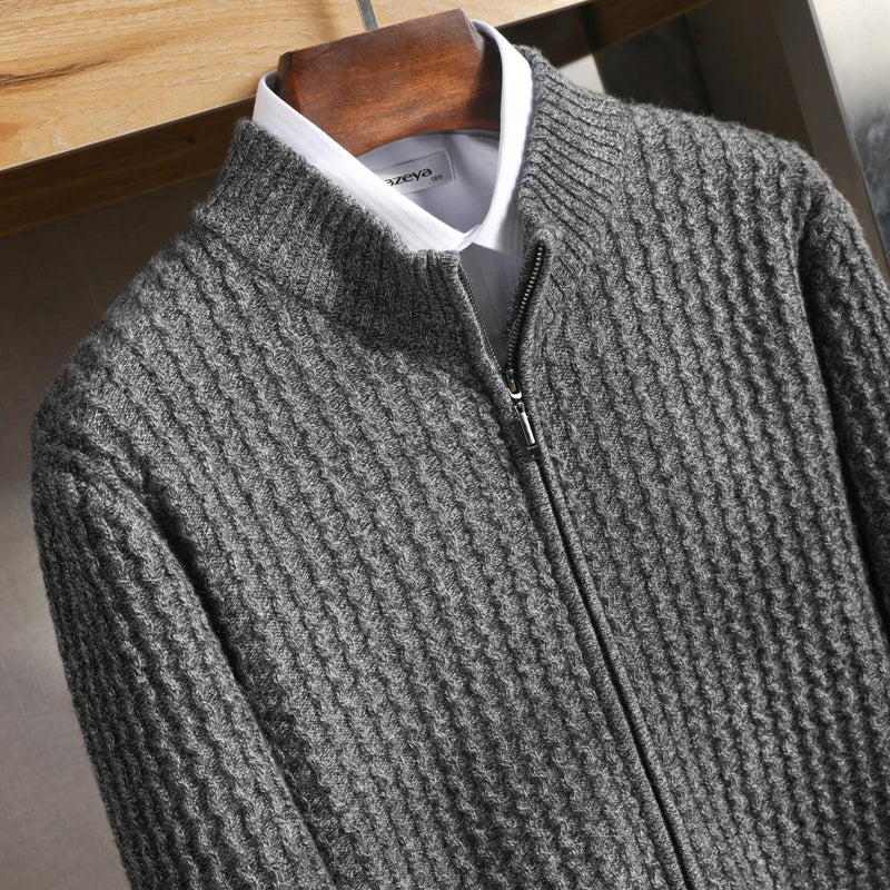 Belmont™ – Merino vilnos užtrauktukas megztinis