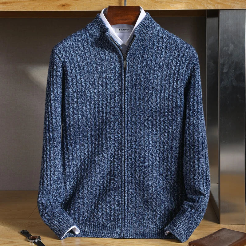Belmont™ – Merino vilnos užtrauktukas megztinis